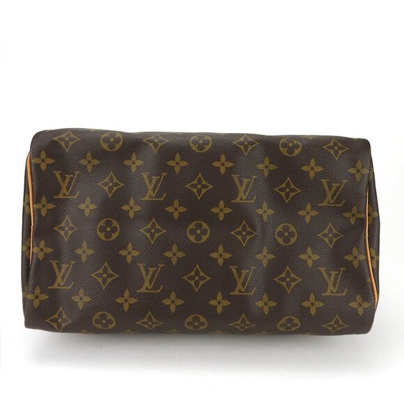 LOUIS VUITTON Brown Monogram Canvas Speedy 30 Bag - Picture 4 of 11